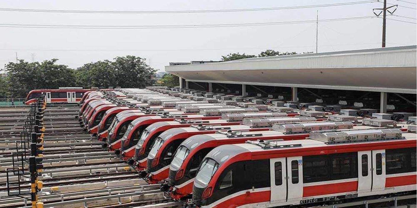 LRT Jabodebek beda dengan LRT Jakarta (PT. Inka)